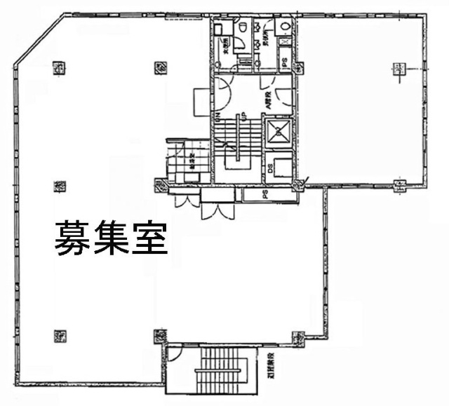 新々会館日本橋ビル7F 間取り図