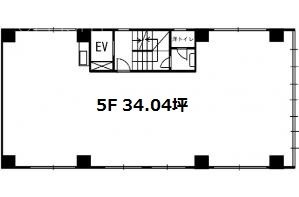越山ビル5F 間取り図