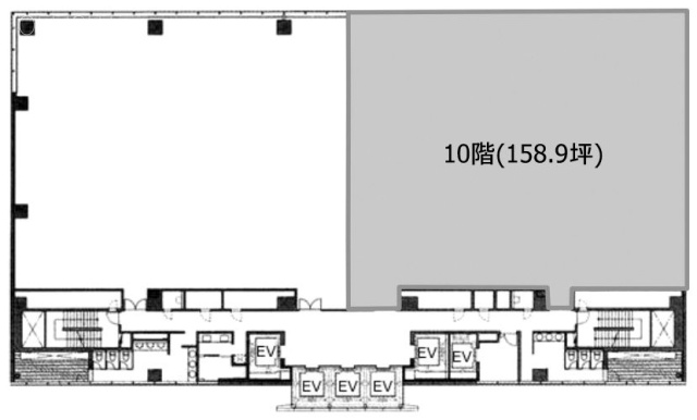 グラスキューブ品川10F 間取り図