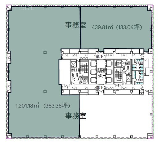 品川シーサイドサウスタワー分割 間取り図