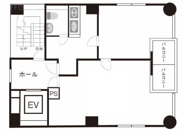 三雄ビル4F 間取り図