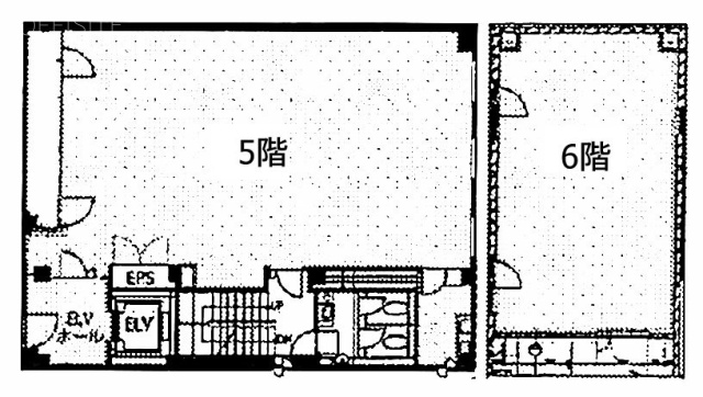 芝大門RUビル5F~6F 間取り図