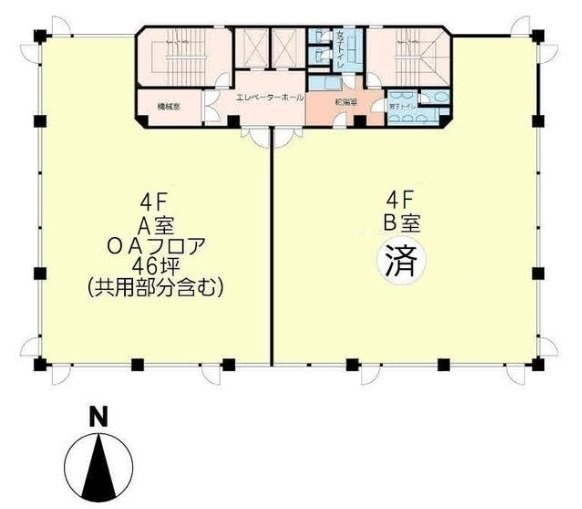 高輪カネオビルA 間取り図