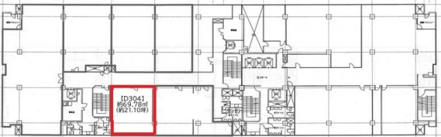 関内中央ビルD503 間取り図