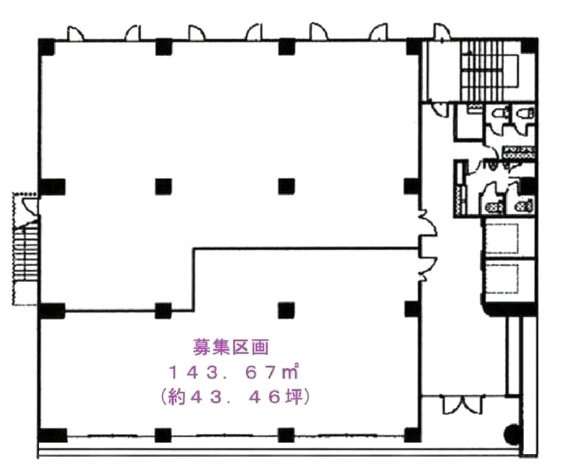 西新宿豊国ビル102 間取り図
