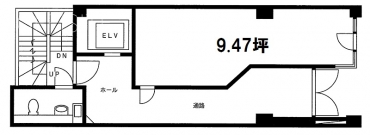 オーチュー小網町ビル1F 間取り図