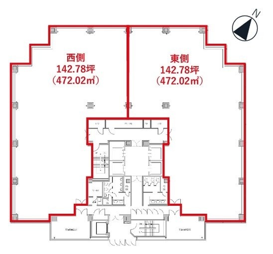 FOREFRONT TOWERⅡ西 間取り図