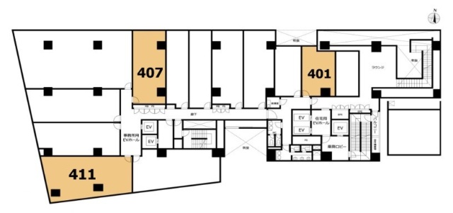 宮益坂ビルディング401 間取り図