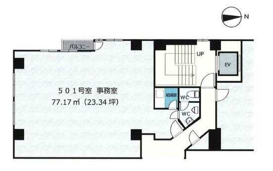 大晃(たいこう)ビル501 間取り図