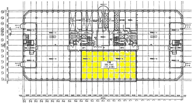 新宿アイランドタワー22F 間取り図