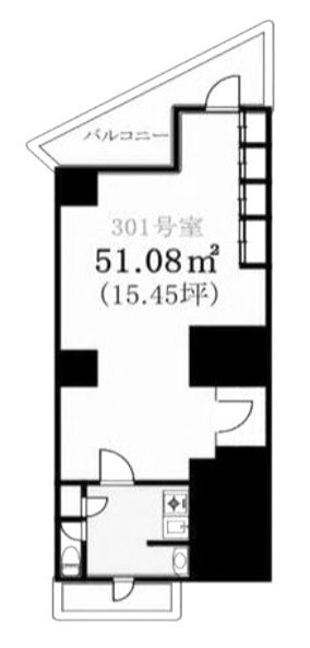 リレント日本橋301 間取り図