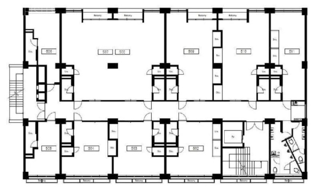 岡崎ビル510 間取り図