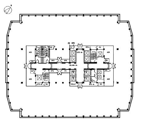 赤坂パークビル8F 間取り図