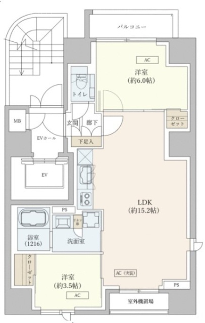 フォレ麻布十番ビル301 間取り図