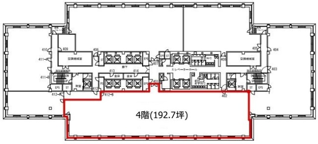 丸の内郵船ビルディング4F 間取り図