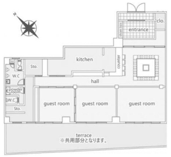 ハイツベルグ上池台101 間取り図