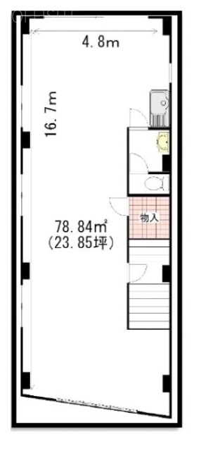 江口ビル2F 間取り図