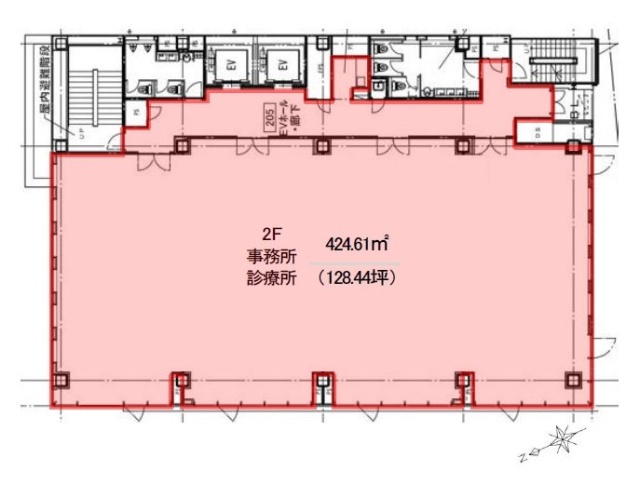 (仮)立川市曙町2丁目菊屋ビル2F 間取り図