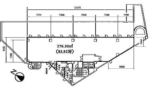 いちご神宮前ビル5F 間取り図