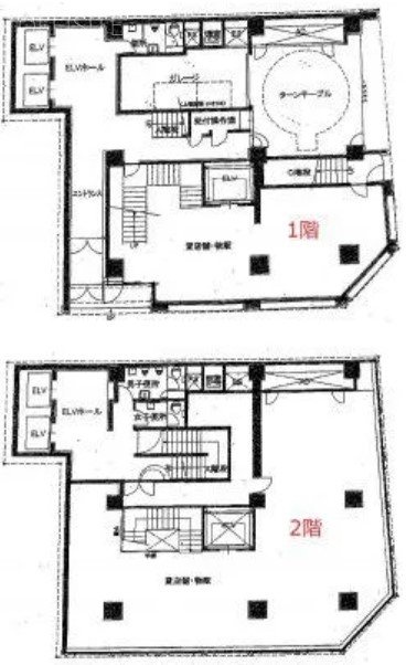 DKビル1F~2F 間取り図