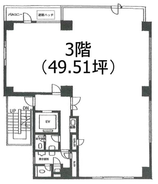 飯田橋セントラルビル3F 間取り図