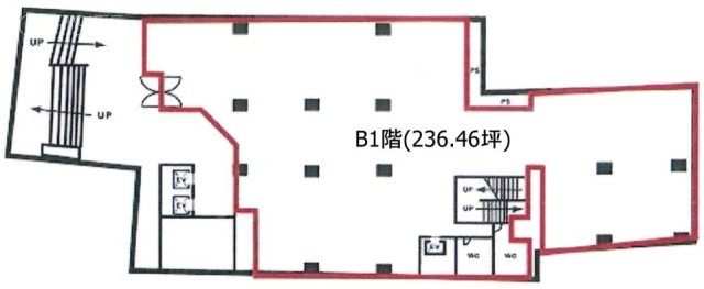 三経35ビルB1F 間取り図