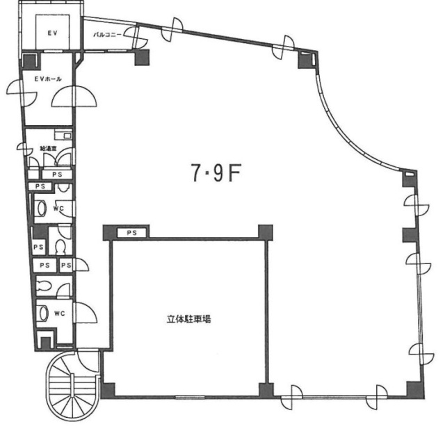 IS弓町ビル9F 間取り図
