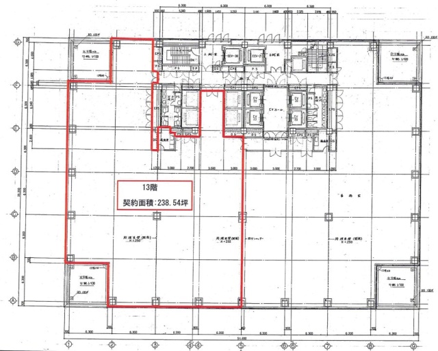 茅場町タワー13F 間取り図