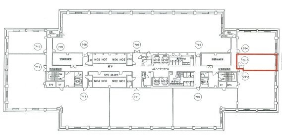 丸の内郵船ビルディング7F 間取り図
