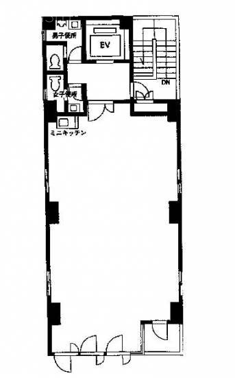 KAZEN第2ビル2F 間取り図