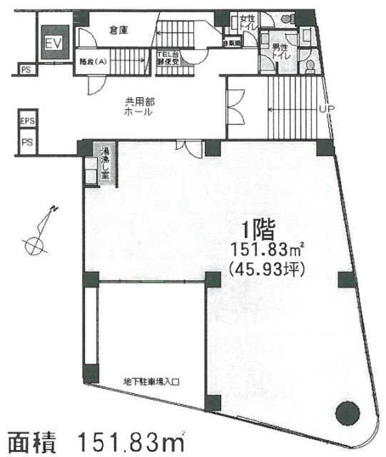 幸保ビル1F 間取り図