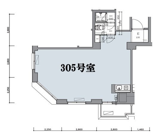 高輪マンション305 間取り図