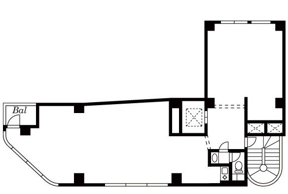 アザブビルディングNo.33F 間取り図