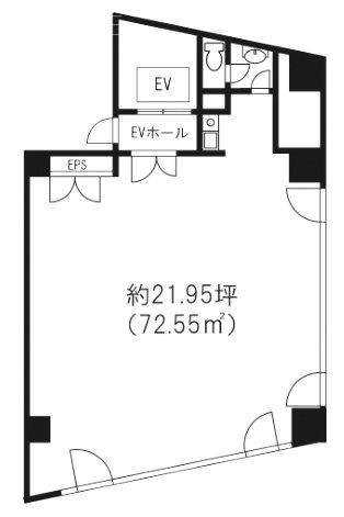 御茶ノ水クロスビル5F 間取り図