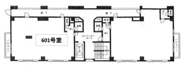落合麻布台ビル601 間取り図