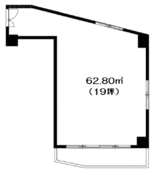 越一ビル606 間取り図