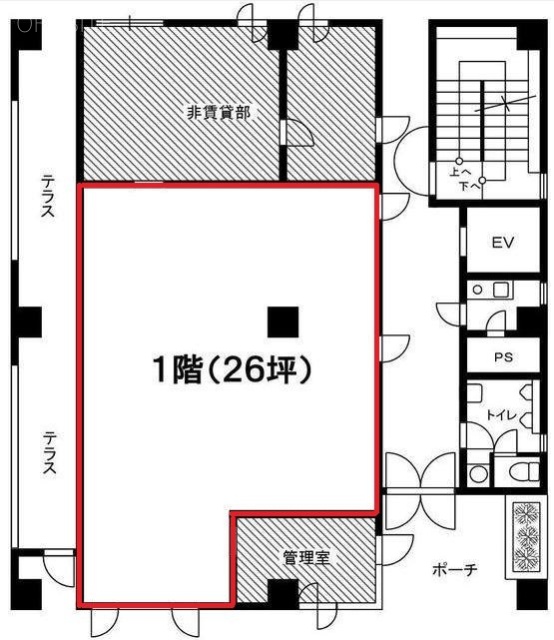 末よしビル1F 間取り図