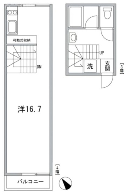 F・S南青山305 間取り図