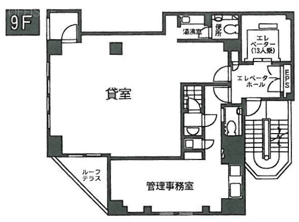 松孝商事ビル9F 間取り図