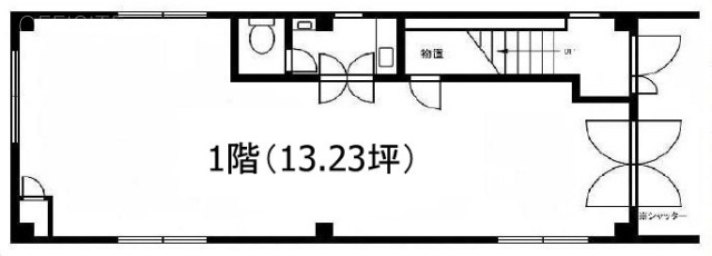 小桧山ビル1F 間取り図