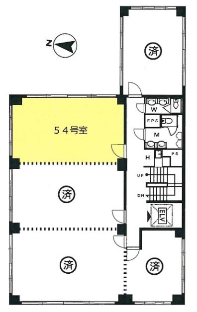 喜助内神田ビル54 間取り図