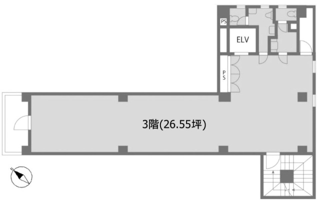 青山シティビル3F 間取り図
