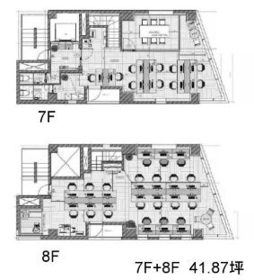 ACN秋葉原ビル7F~8F 間取り図