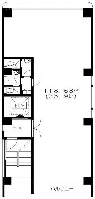 芝石井ビル7F 間取り図