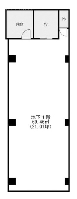 J-Grace新宿B1F 間取り図