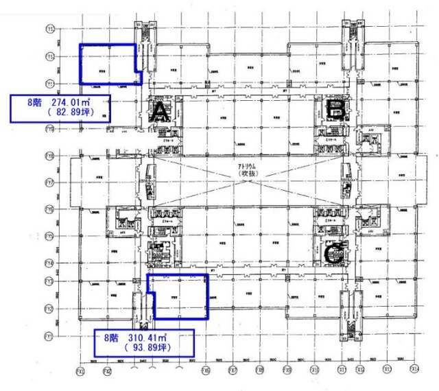 東京ファッションタウン(TFTビル東館)8F 間取り図