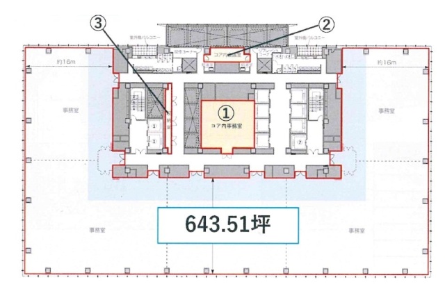 グラントウキョウサウスタワーコア3 間取り図