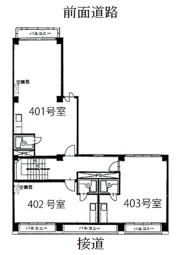南部坂アネックス402 間取り図