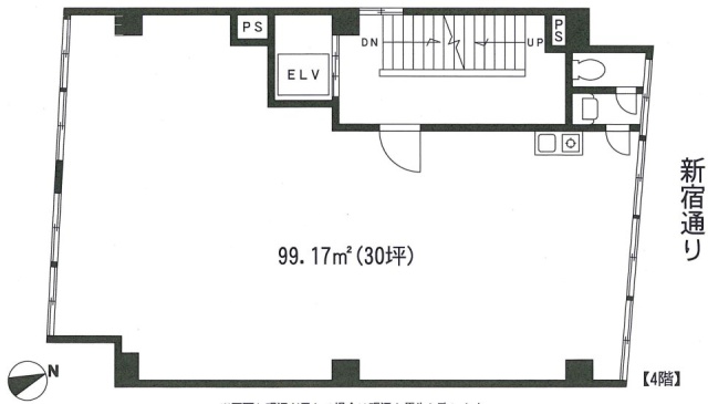 クニヤビル4F 間取り図