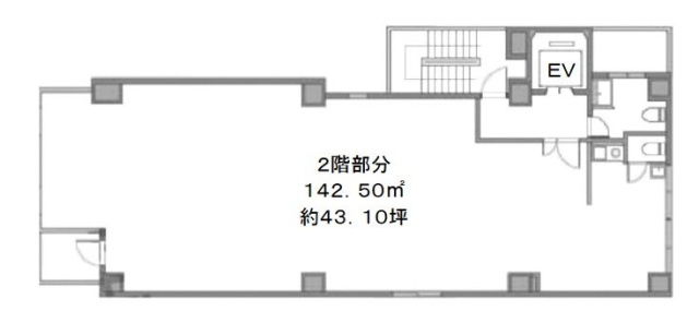 第二亀谷ビル2F 間取り図